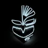 Theme Costume Halloween Horror Neon LED Luminous Face Mask Cosplay Anime BLEACH Brave Souls Kurosaki Ichigo Glowing Party Mask decorationL231008