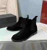 Bottes en cuir décontractées pour hommes pour l'automne et l'hiver, expérience de port confortable, luxueuses et nobles, peau de vache, doublure en laine chaude, chaussures pour hommes.