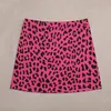 Skirts 80s Punk Aesthetic Pink Leopard Animal Pattern Mini Skirt Women's Trend 2023 For Women