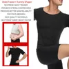 Vita pancia Shaper Uomo dimagrante Body Shaper Compressione toracica Camicie Ginecomastia Addome Slim Vest Controllo pancia Shapewear Vita Trainer Corsetto 231006