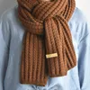 Koreanische Schals Für Frauen Männer Im Herbst Und Winter Verdickte Thermische Gestrickte Schal Unisex Schal Lange Größe Wärmer Schals Geschenke