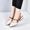 Zapatos de vestir Sandalias de mujer Moda Cómodo Elegante Tacones altos Puntiagudos Color Sólido Versátil Antideslizante 2023 Verano