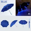 Guarda-chuvas Criativo Moda Guarda-chuva Legal Com LED Características 8 Rib Light Transparente Com Lanterna Lidar Com Guarda-chuvas 231007