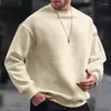 Men's Sweaters Basic Crew Neck Sweatshirt Pullover For Men Solid Color Sweatshirts Spring Fall Long Sleeve Tops