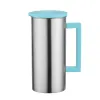 Simple 1.8L Stainless Steel Water Jug Cold and Hot Water Bottle With Handle Korean Juice Drinks Cups Coffee Mug