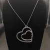 Collier coeur de luxe haute réglable femmes colliers Ys bijoux qualité concepteur pour 90 cm cadeau en gros mode gratuite expédition ESOA