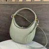 Evening Bags French Elegant Half Moon Underarm Shoulder Women Luxury Cowhide Solid Color Handbag Female Casual All match Bolsos 231006