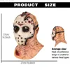 Party Masks Cafele Scary Jason Mask Horror Hacker Mask Full Head Wampir Lateks Kostuma Halloween Cosplay Rekwizyty dla dorosłych mężczyzn Kobiety Q231007