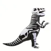 Um conjunto de costelas de zumbi de Halloween fantasia inflável de tiranossauro rex atividades de construção de grupo ao ar livre adereços de entretenimento fantasia inflável tridimensional