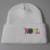 Örme Kafatası Kapakları 8 Renk Moda Şapkaları Hip Hop Mektubu İşlemeli Beanie Unisex Kış Kapakları