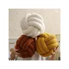 Pillow Creative S Korean Solid Color Plush Twist Pillows Knot Round Special-Shaped Retro Home Halloween Decor