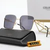 Top gafas de sol de lujo polaroid lente diseñador para mujer para hombre gafas senior gafas para mujer marco de anteojos gafas de sol de metal vintage con caja FF 3517