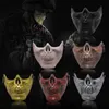 Masques de fête Halloween CS Masque de champ Masque de crâne Halloween Protection complète du visage Masque d'horreur Fête de bal Halloween Cadeau Q231007