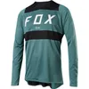 2023 мужские футболки Fox Mountain Bike с длинным рукавом, мотоциклетная рубашка с падением скорости, дышащая, быстросохнущая, велосипедная рубашка