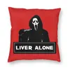 Kissen Benutzerdefinierte Scream Ghost Killer Square Throw Case Home Decor 3D-gedruckte Halloween-Horrorfilm-Abdeckung für Wohnzimmer