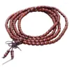 Charm Armbänder gerade kleines Blatt Rot Sandelholz Buddha Perlenarmband 3-5 mm Meter Röhrchen Frauen Handsangastkette