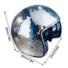 Party Hats Classic Disco Ball Helmet Mirror Glitter Ball Helmets Hat For Club Bar Party Full Glass Reflective Motorcycle Helmets For Cowboy 231007