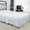 Saia de cama renda decorativa babados gêmeo/completo/queen/king size saia de cama casa capa de cama com superfície colcha lençol 231007