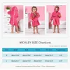 Handelsrockar Michley Baby Bathrobe Cartoon Dinosaur Cotton Hooded Soft Infant Bath Handduk Pyjamas för barn Boy Girl Children Winter 1-5T 231007