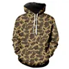 Men's Hoodies Hoodie Men Full Zip 3D Funny Jacket Long Sleeve Hooded Camouflage Coat Blouse Tops Band 13