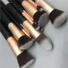 Outils de maquillage 14 pièces ensemble de pinceaux de maquillage pour fond de teint poudre fard à joues lèvres sourcils fard à paupières eyeliner pinceau outil cosmétique 231006