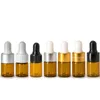 1ml 2ml 3ml Amber Glass Dropper Bottle Essential Oil Display Vials Small Serum Perfume Brown Sample Test Bottle F1225 Bnhmi