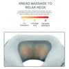 Andere massageartikelen Nekmassageapparaat Rugmassageapparaat voor verlichting van nekpijn Opblaasbaar schoudermassageapparaat met oplaadbaar en draadloos kussen voor op reis 231006