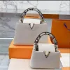 トップハンドルの女性デザイナーショルダーバッグCapucines BB TOTESクロスボディバッグAurillon Leather Handbags女性ミッドサイズの豪華な贅沢ハンドバッグ最高品質のクロスボディバッグ