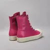 Slippare Bright Pink High Top Shoes Luxurious Ankle Sports Women's Fashionable Parkour Leather Winter Boots Ssneakers 231006