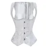 underbust corset steel boned plus size vest basques corsets and bustiers lingerie for women top sexy corsetto shoulder strap275L