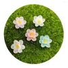 Fiori decorativi 20/50/100PCS Simulazione Resina Fiore della Margherita Cabochon Flatbacks Pendenti E Ciondoli Per La Produzione di Gioielli Decorazione Del Mestiere Accessorie