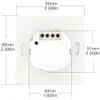 Inne elektronika Wi -Fi Smart Wall Light Switch RF433 Push Button Nadajnik Life Tuya App Pilot Control działa z Alexa Google Home 231007