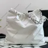 10A Designer Borse a tracolla famose di lusso da donna Shopping Borsa hobo Borsa a tracolla in pelle tinta unita Borse per immondizia Borse a catena da picnic Borsa a mano Borsa regalo Tasca aperta bianca