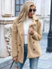 Dames Bont Nepbont 2023 Herfst Winter Teddy Jas Vrouwen Nepbontjas Fe Oversized Teddy Jas Dames Bovenkleding Overjas Dikke Warme Pluche JassenL231007