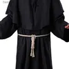 Theme Costume Halloween Medieval Christian Friar Priest Robes Witch Wizard Cloak Cape Party Death Ghost Vampire Devil Cosplay ComesL231007