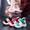 Slippers Moipheng Platform Sandal 2023 Summer Y High Heels Enderges Tendges for Women Fish Toe Tee Red Sandalia Feminina 231006