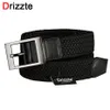 Drizzte Plus Size 110-180cm 190cm 63'' 67'' 71'' Long Black Braid Elastic Stretch Belt Mens Metal Bu2974