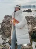 Frauengrabenmäntel 2023 Frauen Baumwolle Gefütterte Jacke Lange Winter Rollkragenmantel Warme Parkas Schnee Outwear Koreanische Lose Zima