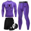 Męskie dresy męskie koszulki ochronne UV Rajstopy Suit Rashguard Mężczyzn Swimsuit długoterminowy Swim Swimpit Szybki ochronia