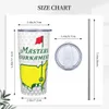 Mugs Masters Tournament Tumbler 20oz Stainless Steel Double Wall Vacuum Insulated Golf Sport Mug Cups With Straw Slide Lid 231007