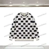 xinxinbuy Men designer Hoodie sweater Double letter jacquard Paris Round neck women black purple yellow XS-2XL2774