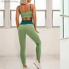 Active Sets Cloud Hide Fitness Yoga Set Gym Sport Suits Sexy Women Sports Wear Girl Clothing Booty Yoga Pants Leggings Bra Top SportswearL231007