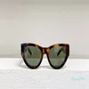 Designer solglasögon för kvinnor och män damer solglasögon retro glasögon UV400 skyddslinser med katt ögonstil hög cool