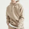 Mens Hoodies Sweatshirts 600gsm Ağır Ağırlık Moda Çift Hoodies Sonbahar Kış Kış Gezgin Kalın Pamuk Sıcak Üst Renk Külkü Hoodie Sweatshirt 231007