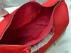 Fashion Red Water Ripple Leather Handbag Travel Påsar unisex 50 cm stor kapacitet axelpåsar lyxdesigner duffle påsar toppkvalitet crossbody rese bagage väska