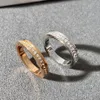 Rings for women Luxury Designer Ring wedding ringss Diamond encrusted monogram design couple wedding Valentine's Day gift exq2051