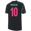 Maillots de football HAALAND 23 24 DE BRUYNE RODRIGO GREALISH FODEN 2023 2024 Maillot de football BERNARDO RUBEN DOKU NUNES ALVAREZ fans joueur vêtements de football