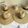 Chapeaux à larges bords Chapeaux de seau faits à la main pour femmes, chapeau d'été à large bord en raphia, Protection solaire, chapeau de paille souple, chapeaux de plage pliables, chapeau Derby 231006