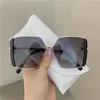 Óculos de sol 2023 moda senhora oversize quadrado mulheres óculos luxuoso sol feminino uv400 qualidade sol