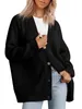 Women's Sweaters Fall Winter 2023 New European And American Simple All-Purpose Button Solid Cardigan Sweater Women